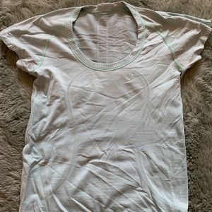 Lululemon light blue workout shirt